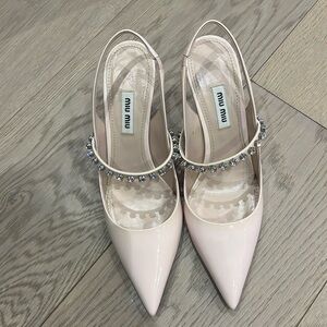 Brand new Mui Mui heels size 37.5 worn once indoors